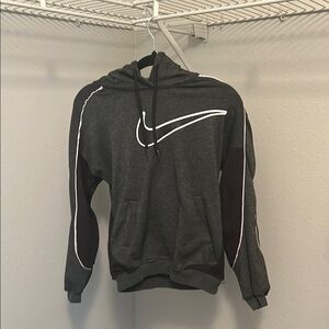 Nike Gray and Black Athletic Sweatshirt